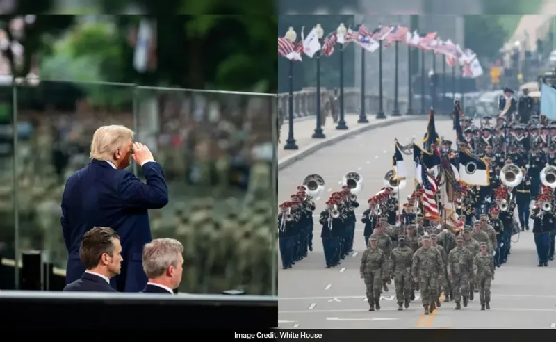 US Military Parade Ka Mazak Uda, Troops Dheere aur Crowd Gayab?