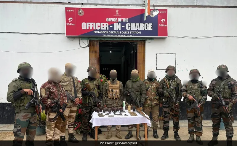 Major Arms Haul in Manipur: Joint Security Forces Recover 35 Weapons
