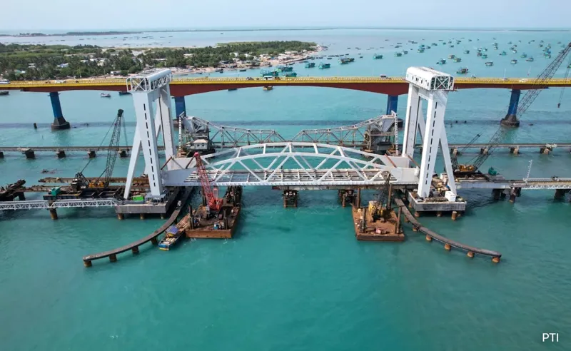 Modiji ne kiya Pamban Bridge ka inauguration!
