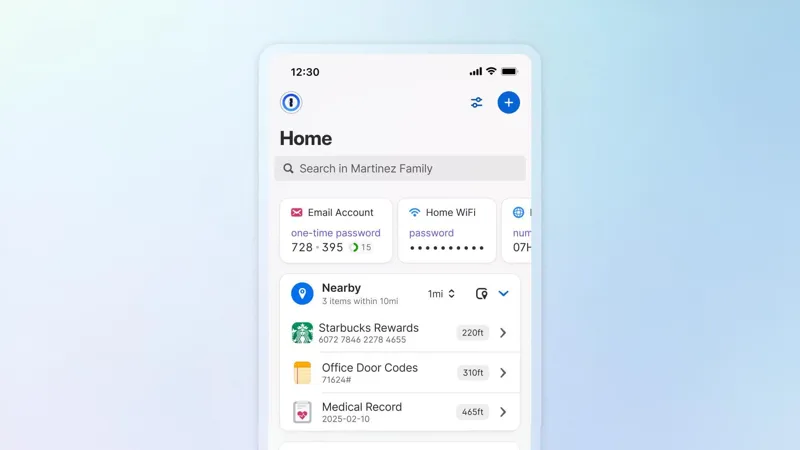 1Password ka Location-Based Password Feature