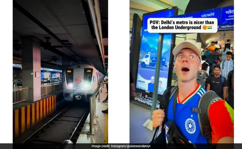Videshi Vlogger ne Dilli Metro Dekhi, Video Viral! 🚇