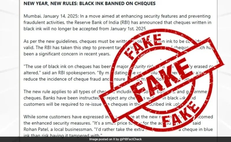 Cheque pe Black Ink Ban? Sach Kya Hai?