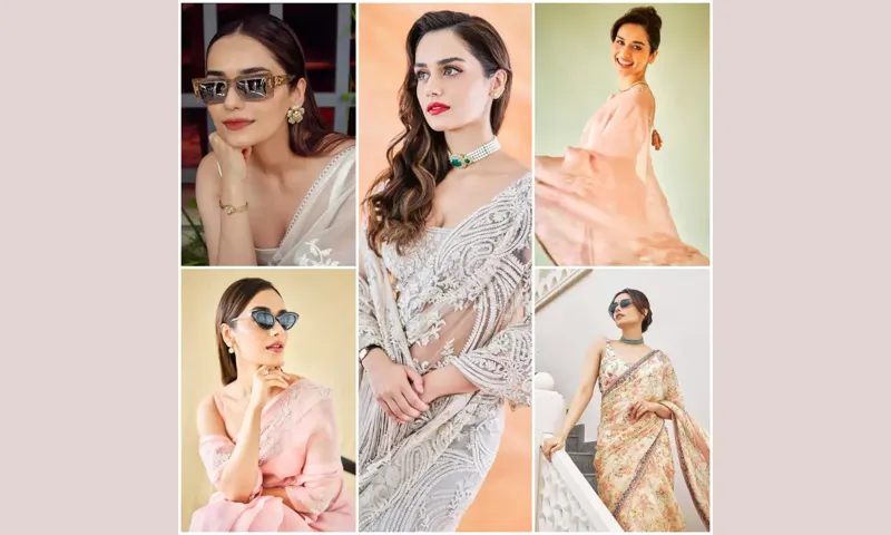 Manushi ka Saree-Sunglasses Look: Fashion Goal Hai Boss! 😎