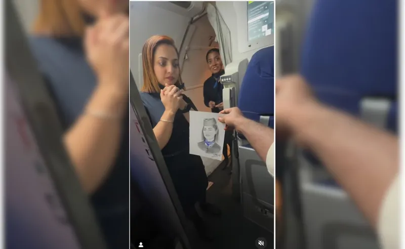 Plane Portrait: Artist’s Kind Gesture Wins Millions of Hearts